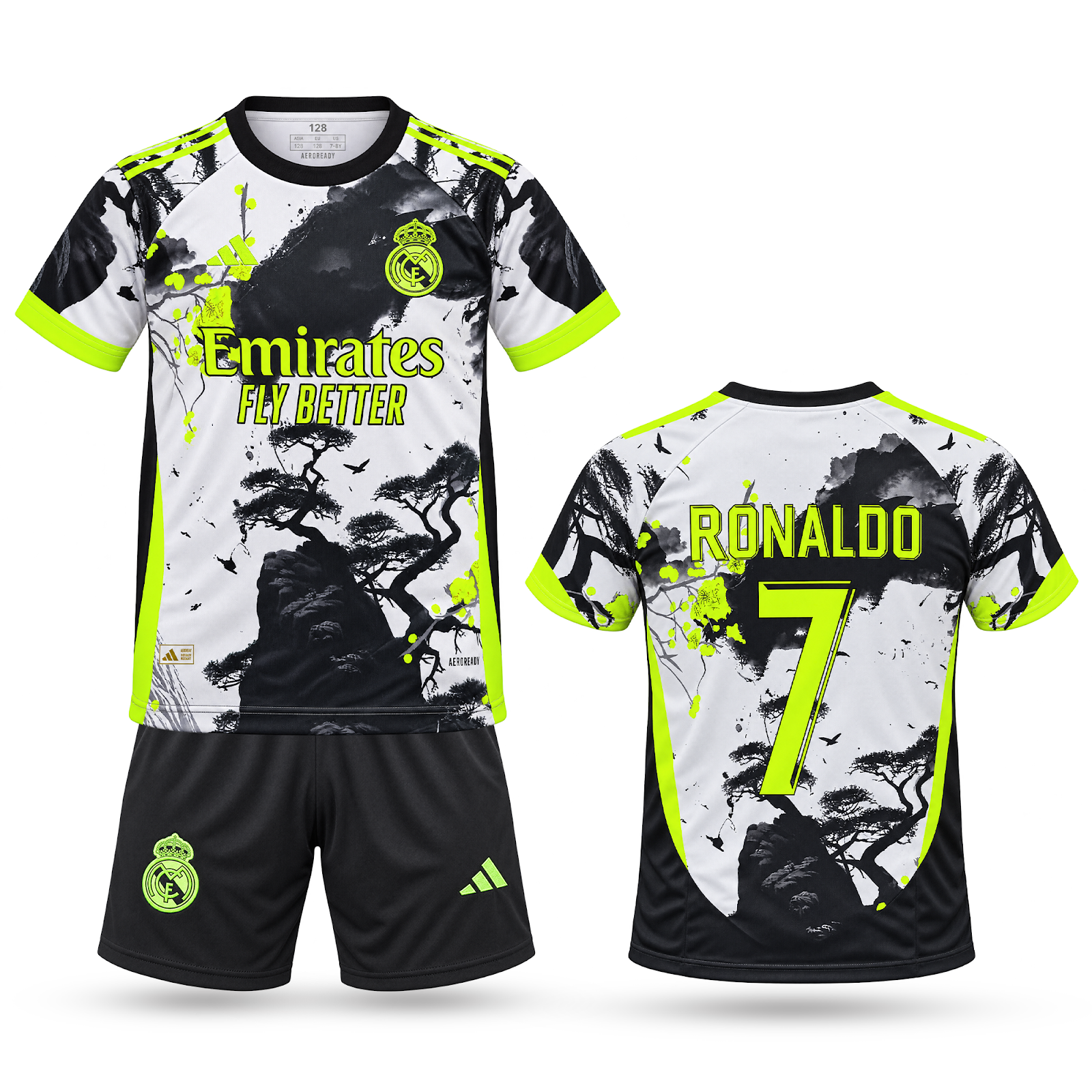 Παιδική-Εφηβική φωσφοριζέ εμφάνιση ποδοσφαίρου, Ρεάλ Μαδρίτης, Ρονάλντο.
Έκδοση Νέον Ιαπωνίας