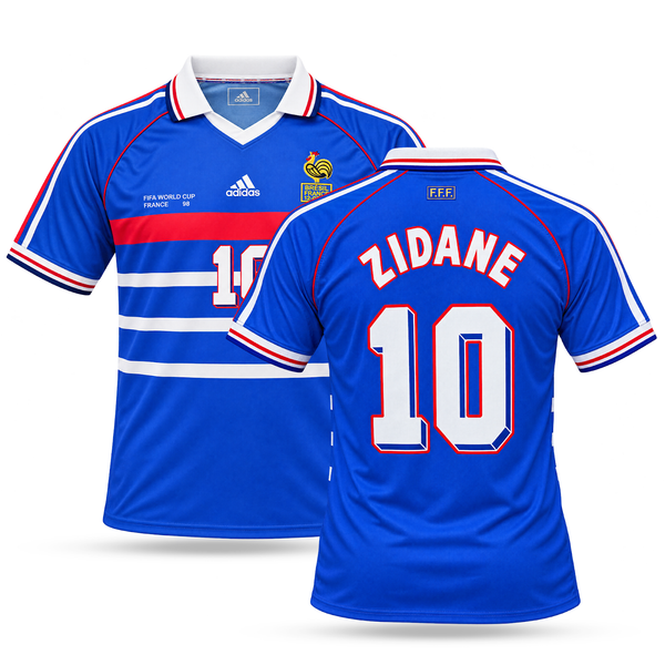 Ανδρική φανέλα ποδοσφαίρου, Γαλλία, Zidane, Παγκόσμιο Πρωτάθλημα Γαλλία 98